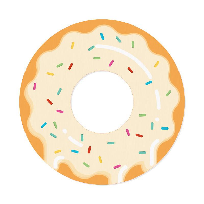 Kawaii Donut-Shaped Diatomite Coaster - Absorbent Cup Mat for Office Desk, Heat Resistant Table Protector for Mugs & Glasses