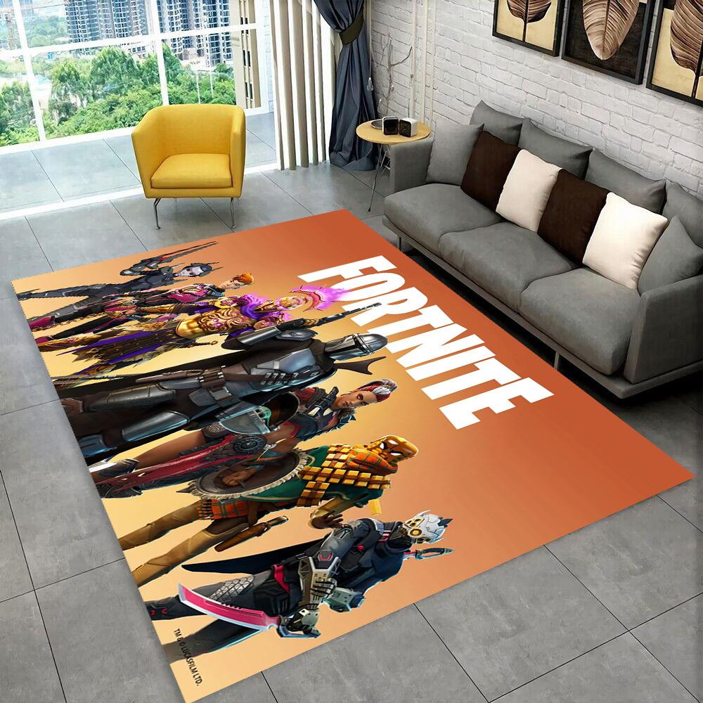 

F-Fortnites Cartoon Game Carpet Rug for Playroom Bedroom Living Room Sofa Home Doormat Decor,Area Rug Non-slip Floor Mat Gift 40x60cm