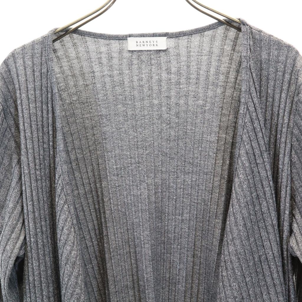BARNEYS NEWYORK Long sleeve long knit cardigan gray Women Used