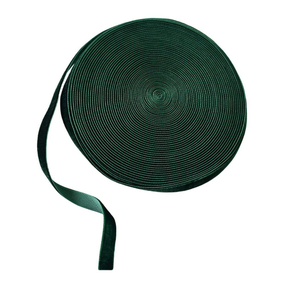 

Dark Red Green Single Face Nylon Velvet Ribbon Velvet For Handmade Gift Bowknot Christmas Ribbon Party Decorations 3.8CM зелений