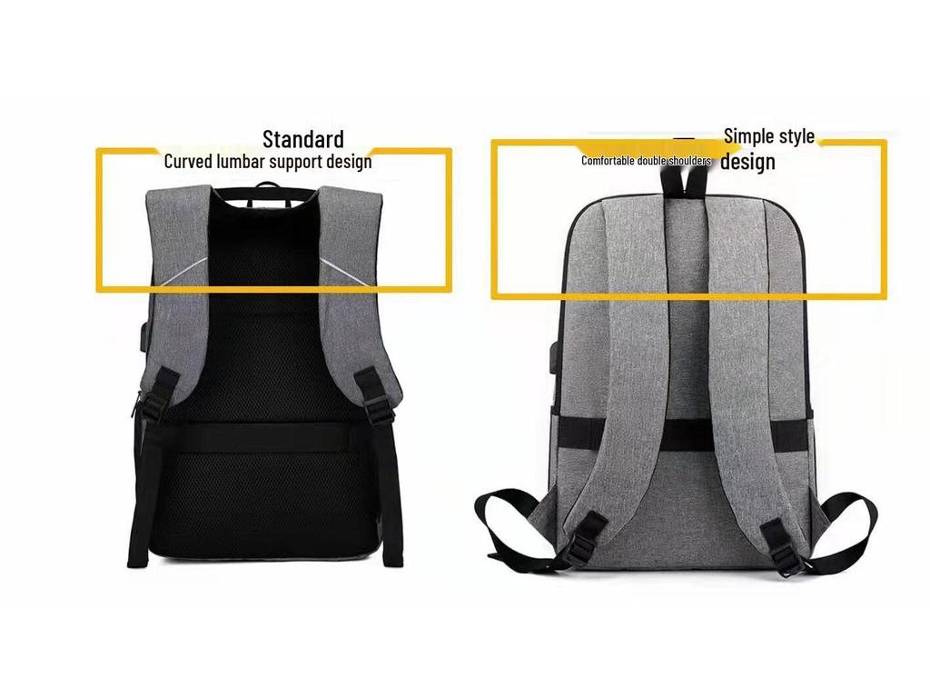 Men's Multi-Function Business Backpack with USB & Laptop Compartment