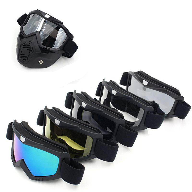 Snow Winter Sports Ski Snowboard Mtb Retro Full Face Mask Shield Glasses Goggles