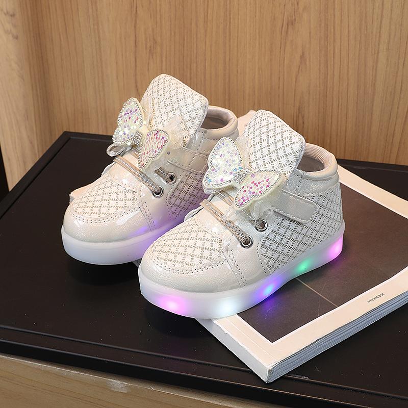 

Kid Tennis Spring And Autumn Children LED Sneakers Boys Glowing Shoes kids Baby Girls Toddler Shoes with Light Up Luminous 23