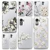 Phone Case For Xiaomi Redmi Note 13 12 5G 9S 9 8 10 11 Pro Plus 4G 9T 13C 12C 10C 9C 9A 7 Pro Clear Cover Flower