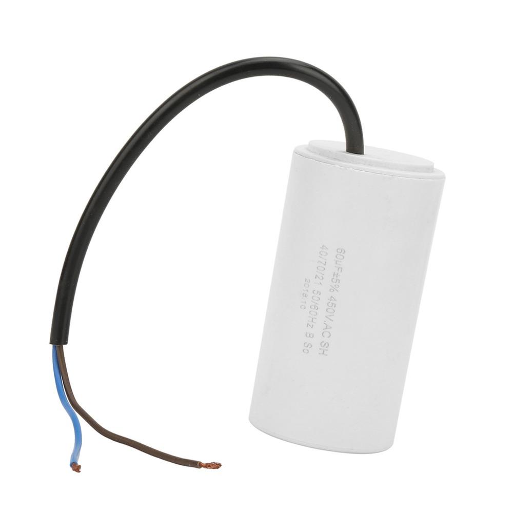 450V CBB60 Motor Running Capacitor Wire Lead Motor Starting Capacitor Household Electric Appliance
