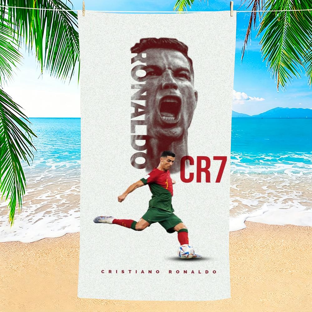 Towel Microfiber beach towel, quick-dry, sand-free, ultra-fine fiber, super soft. C-Cristiano RonaldoS