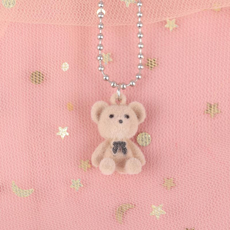 Buy Cute Plush Bear Pendant Necklace For Women Fashion Bear Long