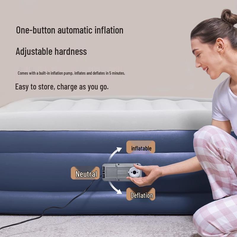 Bestway Double Inflatable Mattress - Thickened Portable Air Cushion Bed for Indoor & Outdoor Use