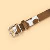 Twist Japanese Buckle Design Sense Alloy Belt Women'S Casual Decoration Square Buckle Belt
