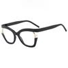 Pearl Decorative Cat Eye Reading Glasses Rainbow Gradient Candy Color Luxury Eyewear Frame High Quality Purple Vintage