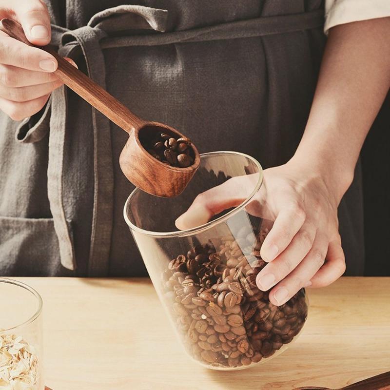 Set di cucchiai dosatori in legno Cucchiai dosatori da cucina Cucchiaio per tè e caffè Cucchiaio dosatore per zucchero e spezie Strumenti di misurazione per cucinare Casa