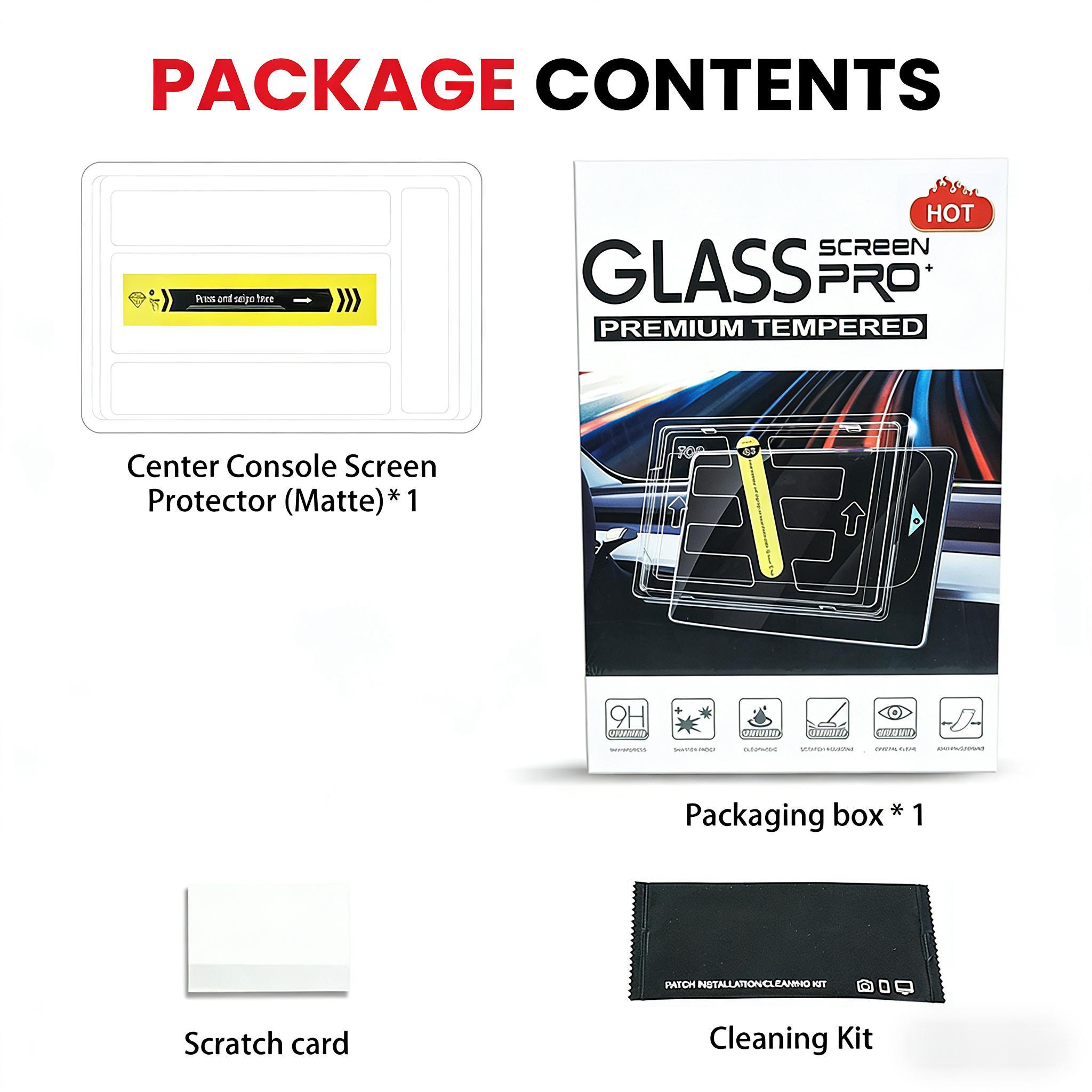 

Tempered Glass Screen Protector Matte For Tesla Model 3/Y Model 3 Highland HD Rear Row Center Control Screen Protector