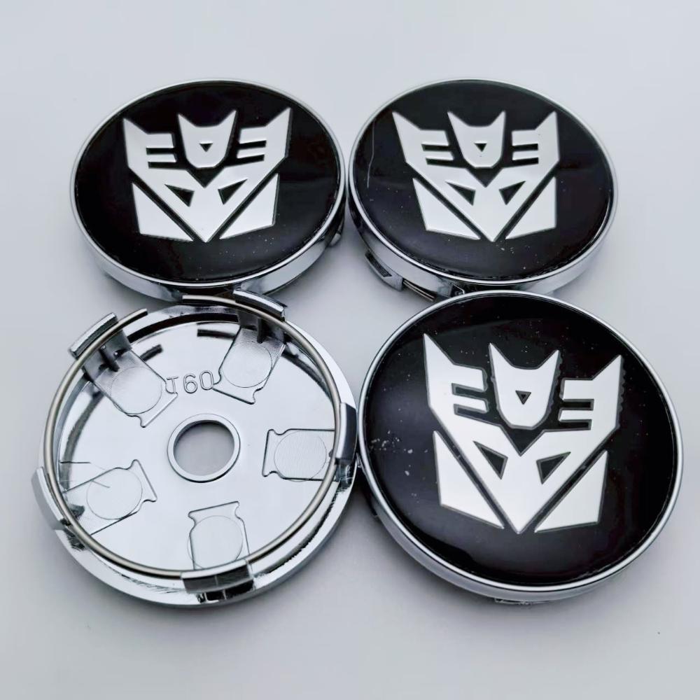 

4pcs Transformers Logo Emblem Badge Car Wheel Center Caps 60mm (I.D 56mm ) Wheels Rim Hub Hubcaps Cover Styling Car Accessories Transformers Badge&4pcs T60 Wheel Cap