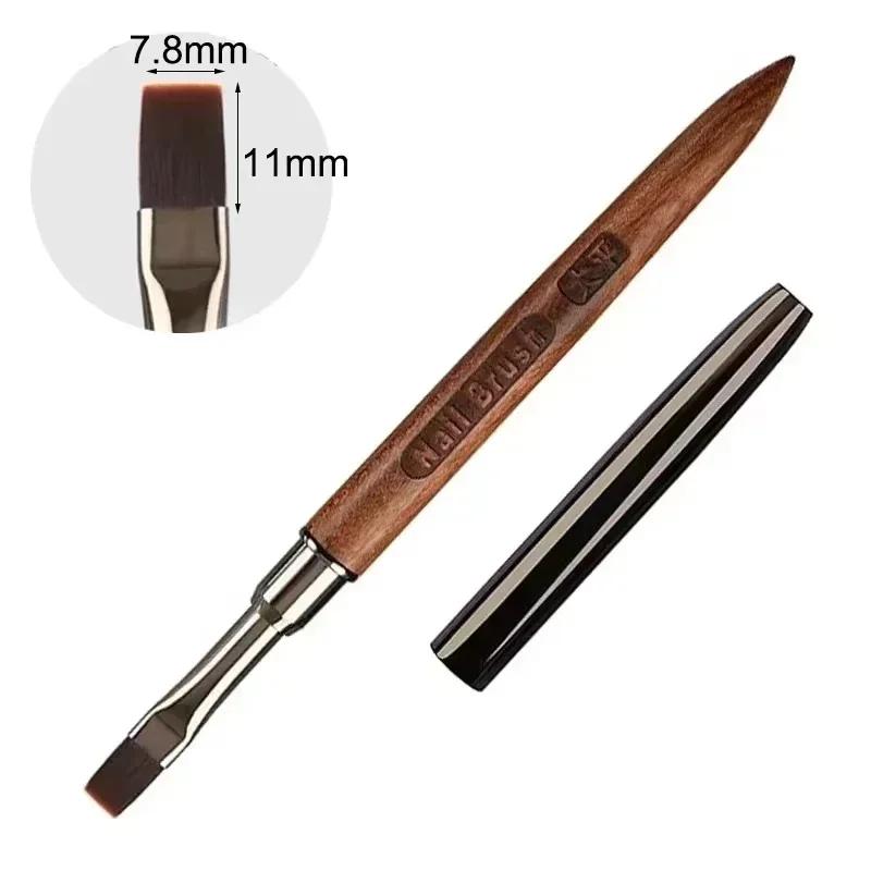 Wood Gel Painting Brush Nail Art for Gel Tip Extension Acrylic Builder Accessory Nail Art Brushes Manicure UV Gel Nails Brush