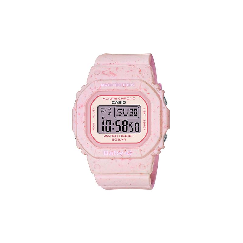

Casio BABY-G Theme Series Square Watch Summer Ice Cream Macaron Pink Waterproof and Shockproof Movement Quartz Movement Resin Strap BGD-560CR-4PR розовый
