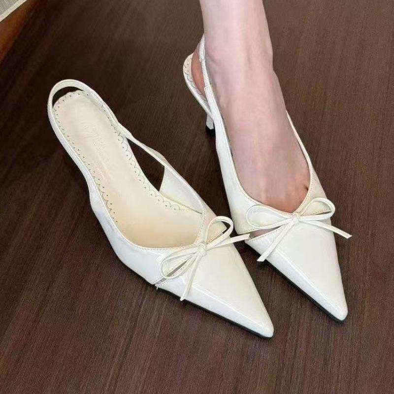 Fashion New Summer Women Sandals Fashionable Pointed Toe Butterfly-knot Shoes Ladies Elegant High Heels Party Club Sandals Zapatos Mujer