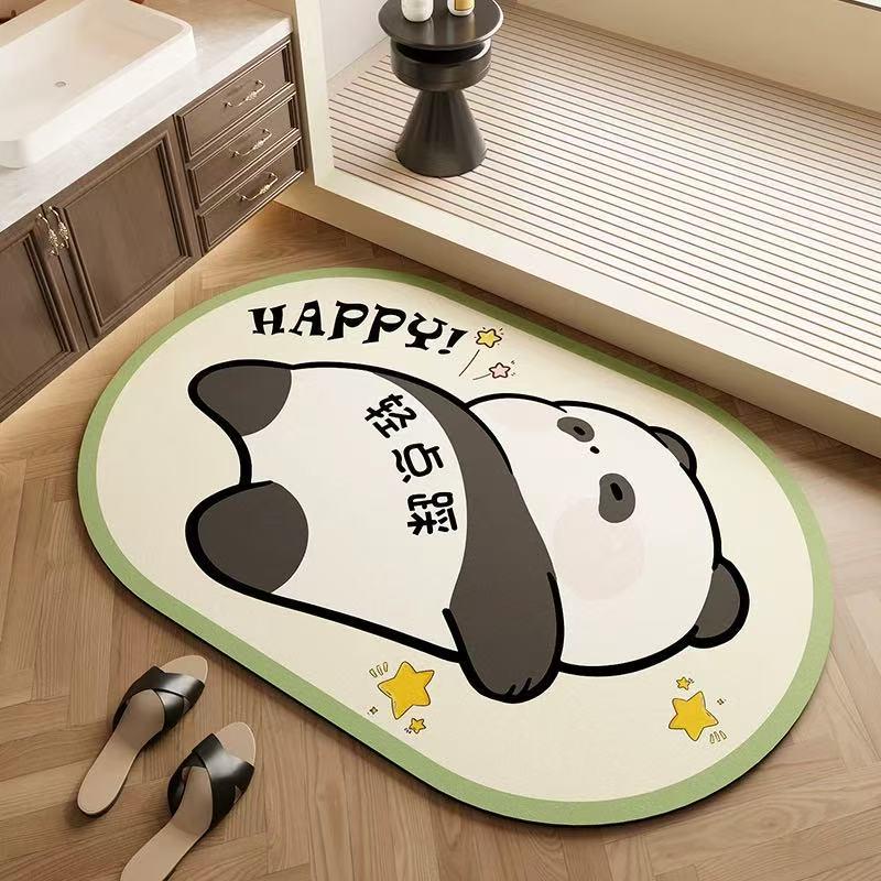 Cartoon Diatom Mud Wear-Resistant Non-Slip Bathroom Floor Mat 40*60cm