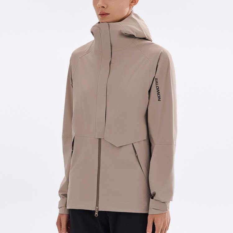 SALOMON Outerpath Travel Outdoor Series Pohodlná mikina na zip Dámská bunda Mauve C24688