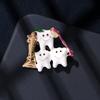 White Teeth Fashion Versatile Popular Accessory Decorative Brooch