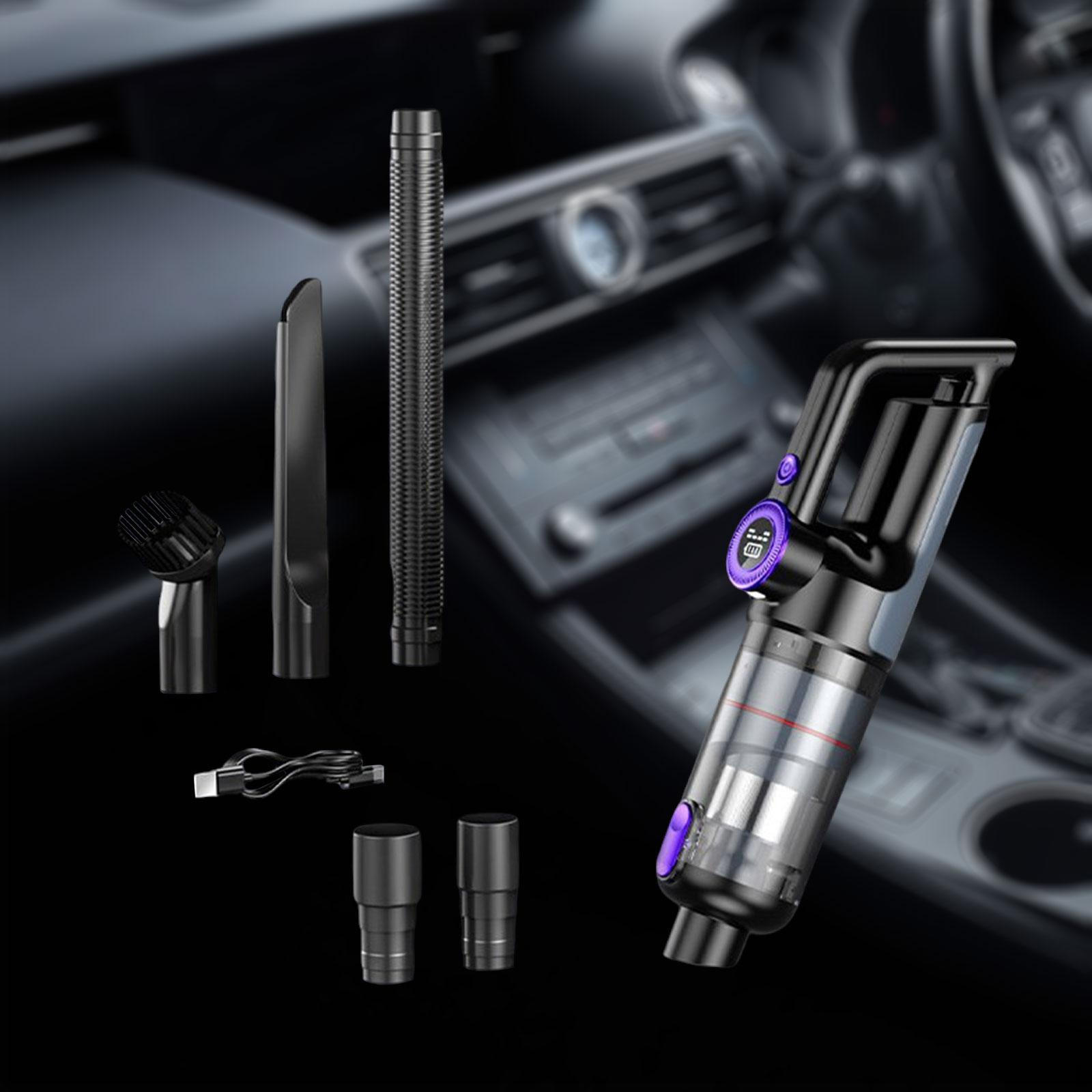 

Беспроводной ручной пылесос, автомобильный, малошумный, перезаряжаемый, портативный с Black Gray