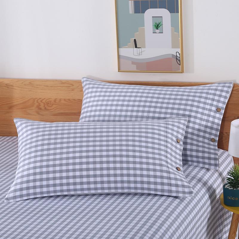 Pair of Thickened Pure Cotton Pillowcases, 48cm X 74cm - 2024 New Style