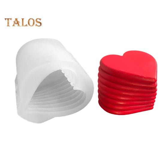 3D-Herz-Kerzenform, Silikonform für Liebesherzen mit klarer Textur, Valentinstag, Epoxidharz, Kunsthandwerk für die DIY-Herstellung von Schokolade, Kuchen, Seife und Kerzen