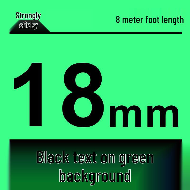 Compatível Fita para Rotulador Brother 12mm: PT-E100B/D210/D450/115B, Autoadesivo Laminado