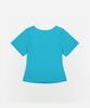 Eobdeulaepeuteu Spark Print Slim T-Shirts [Aqua Blue]