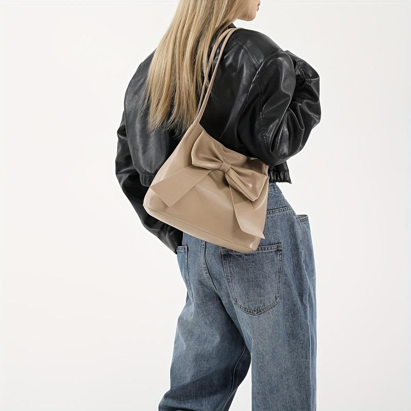 Elegant Bowknot Tote Bag For Women, Sweet Versatile Handbag Shoulder Bag
