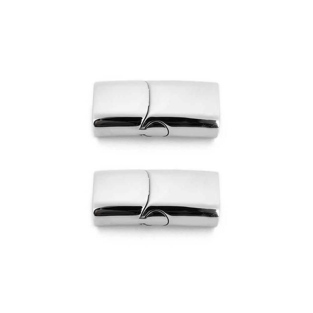 1pc Stainless Steel Magnetic Clasps Connector Leather Cord Magnet Lace Buckle Bracelet End Caps Bracelets Findings Jewelry