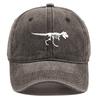 Skeleton Dinosaur Print Baseball Cap Adjustable Snapback Sun Cap Animal Sports Hat Retro  Protective Hat For Unisex Women