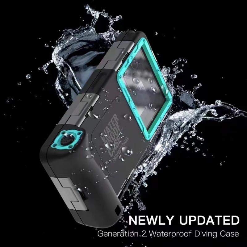 Universal Underwater Dive Case IPhone 16/15/14/13 Pro Max Waterproof Shockproof Full Cover With Lanyard 4.76.9 Inch