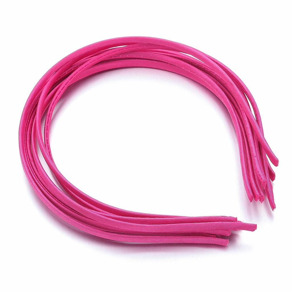 10Pcs Colorful Fabric Covered Headbands Hair Hoops Blank Base Settings DIY Hair Accessories Headwear Girls Makeup Wash Hairband