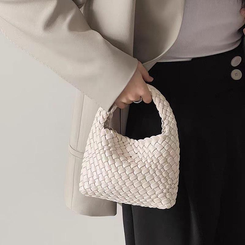 Niche Handwoven Phone and Coin Crossbody Bag: Mother-Child Collection