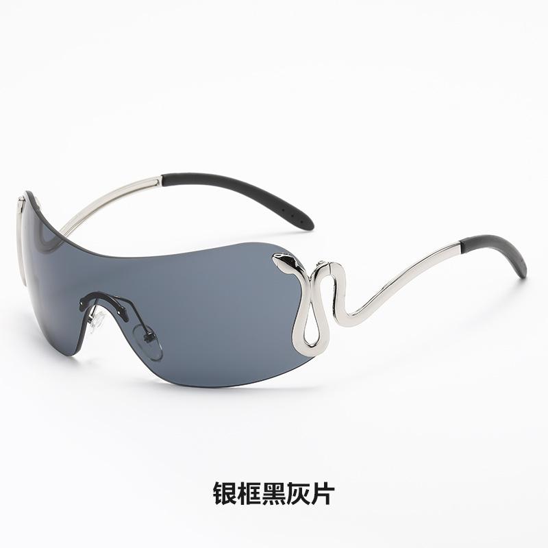 Vintage Personalized Animal Integrated Rimless Babes Outdoor Sports Glasses