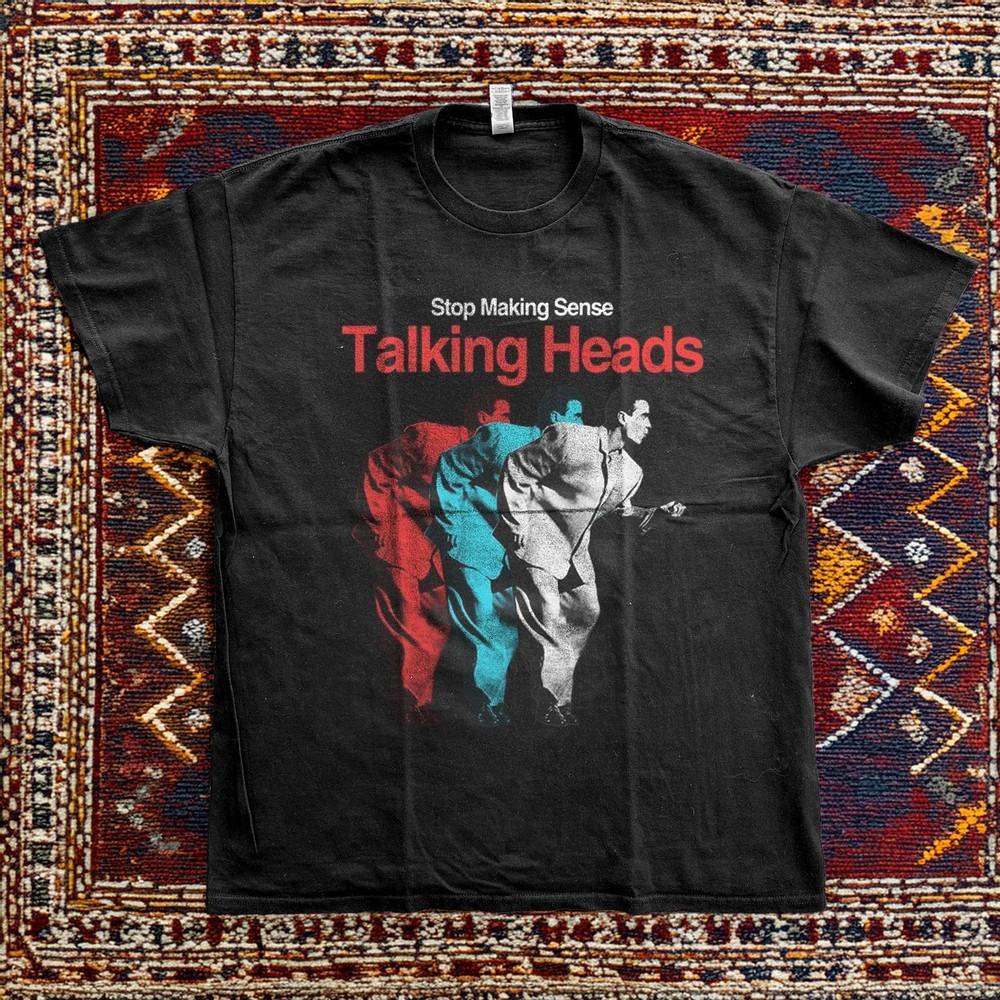 Talking Heads Band Stop Making Sense Black Cotton Tshirt Size S5XL Unisex T-Shirt M