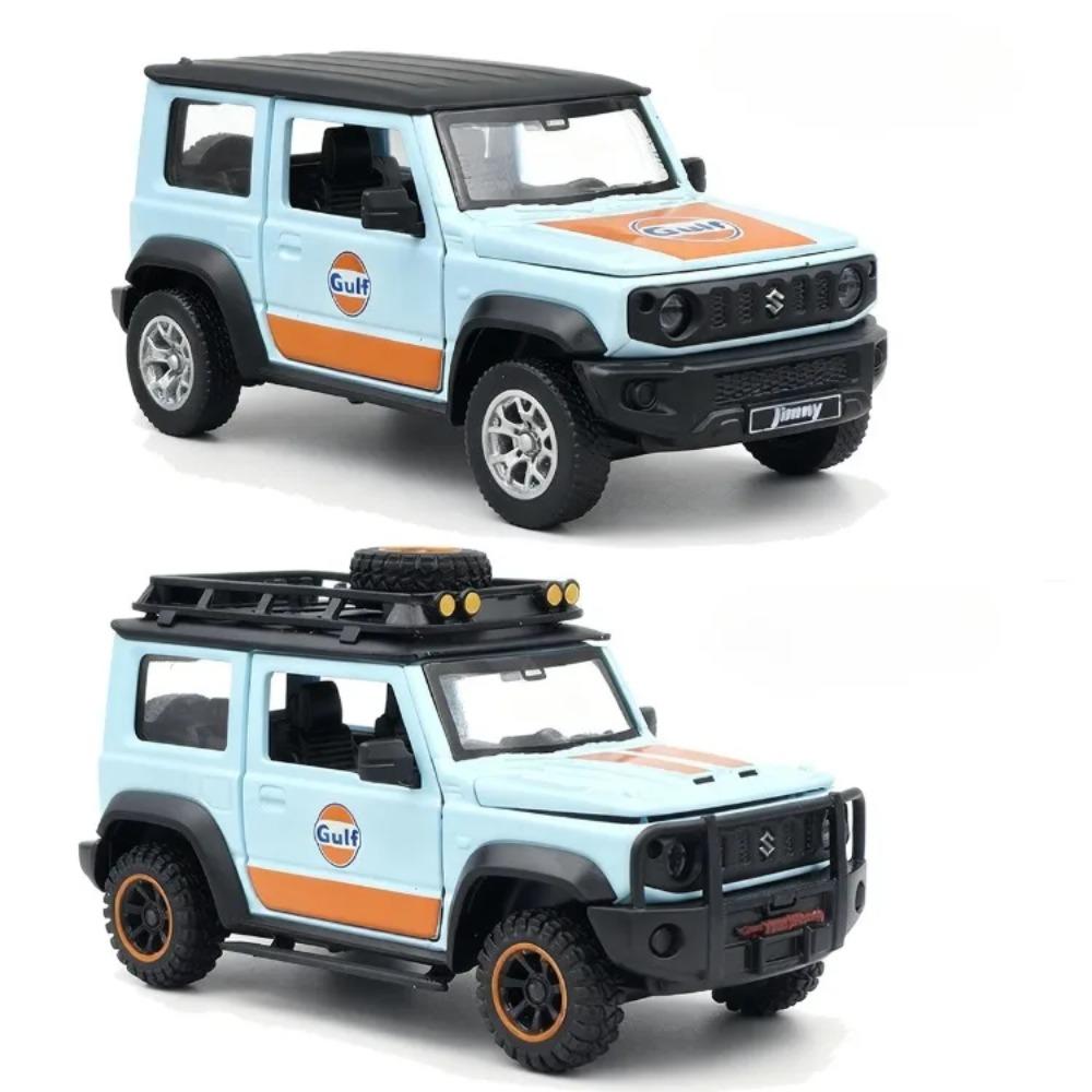 1/32 Suzuki Jimny Modified Car Model Die-Cast Gulf Co-branded Off-Road Vehicle Toys Children Boy Gift Collection Miniature