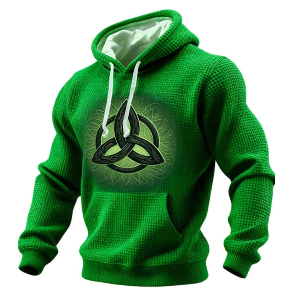 Men Irish  Casual  Graphic  Knit Pullover Casual Shirt Holiday Outfit