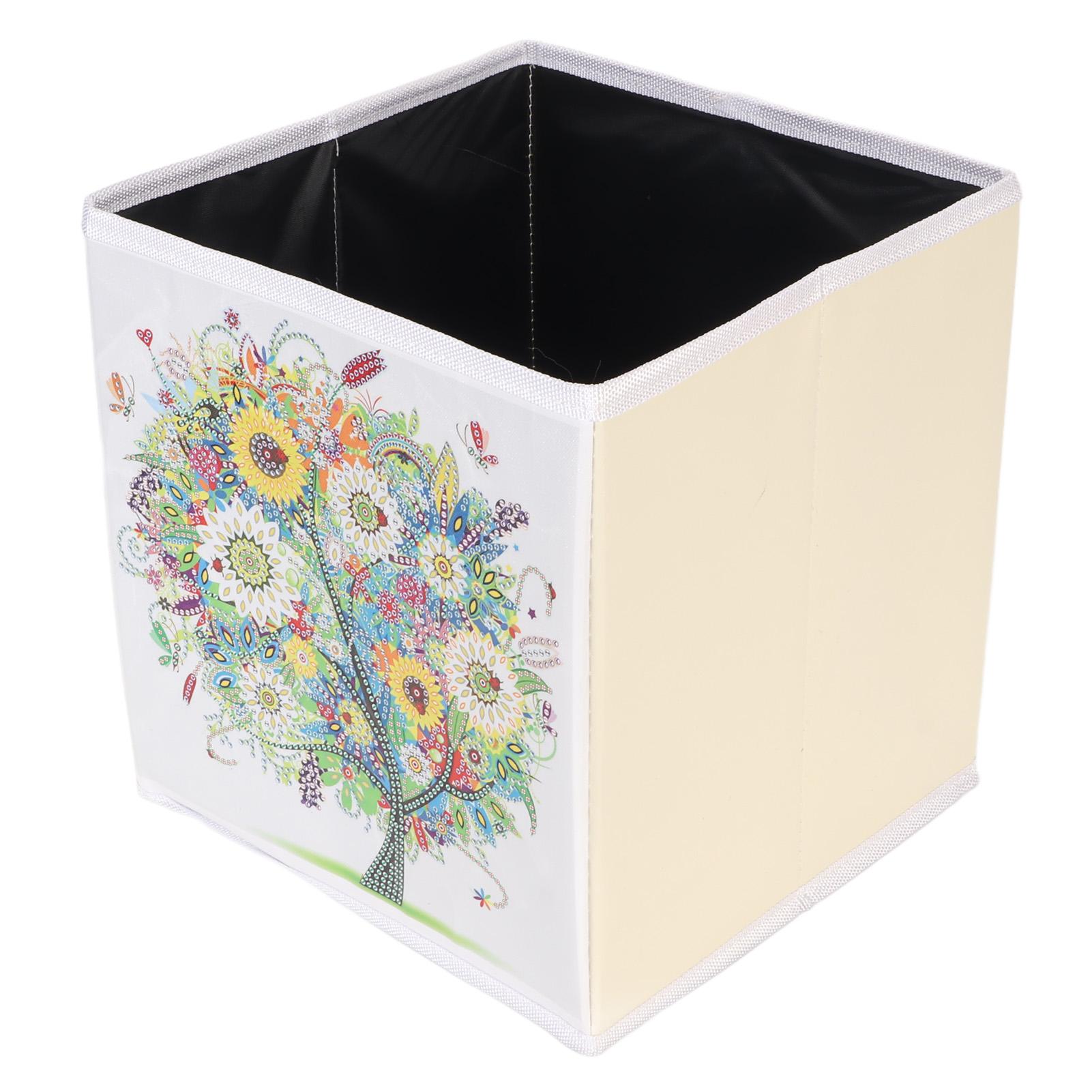 

Складная коробка для хранения с набором для рисования стразами DIY Трехмерный эффект Коробка для хранения для дома