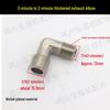 Complete Oil-Free Air Compressor Accessory Set: Right Angle Copper Pipe Connector Plug