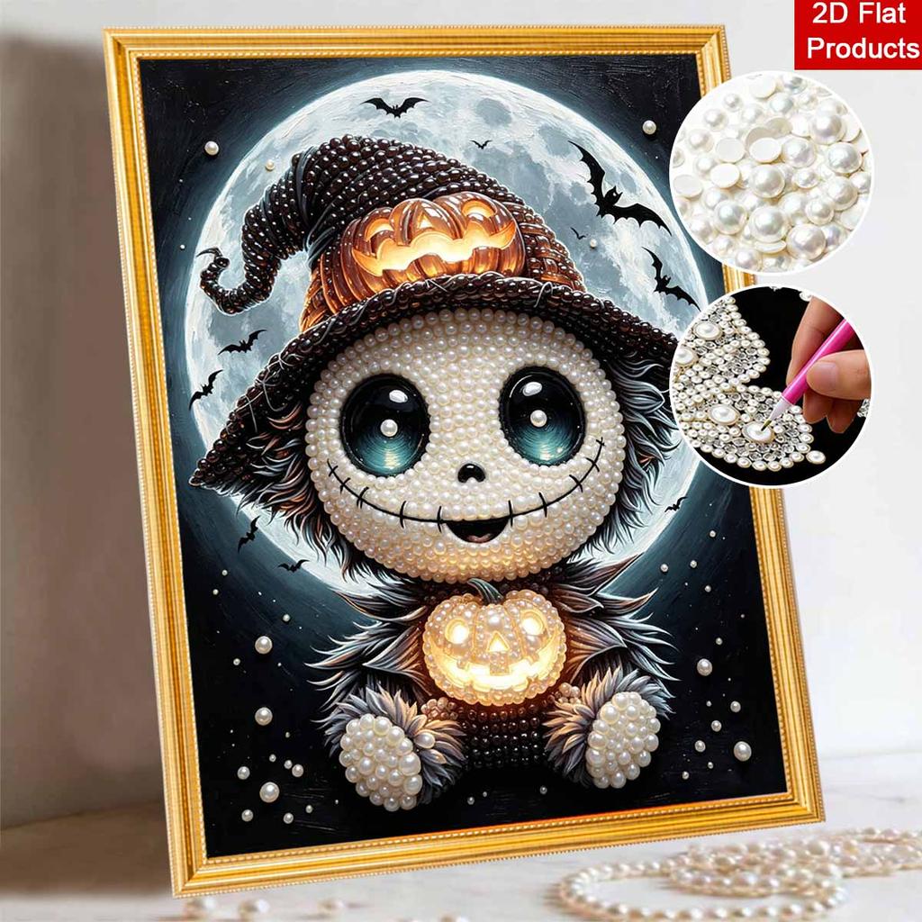 Halloween pearl painting pumpkin witch art kit handmade diy home decorations