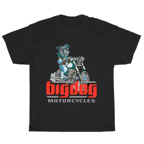 Big Dog Motorcycle Logo American Men#039;s TShirt Funny Size S To 5XL Unisex T-Shirt