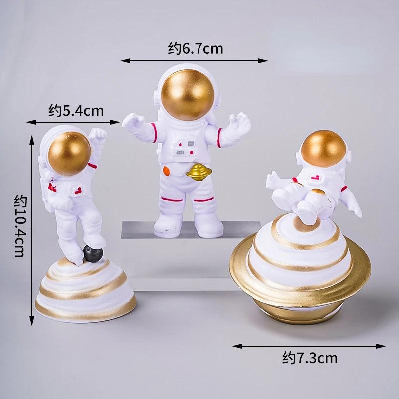 Décoration de gâteau Astronaute Décoration d'anniversaire Espace Extérieur Garçon Décoration de gâteau Astronaute Planète Ornements Lune