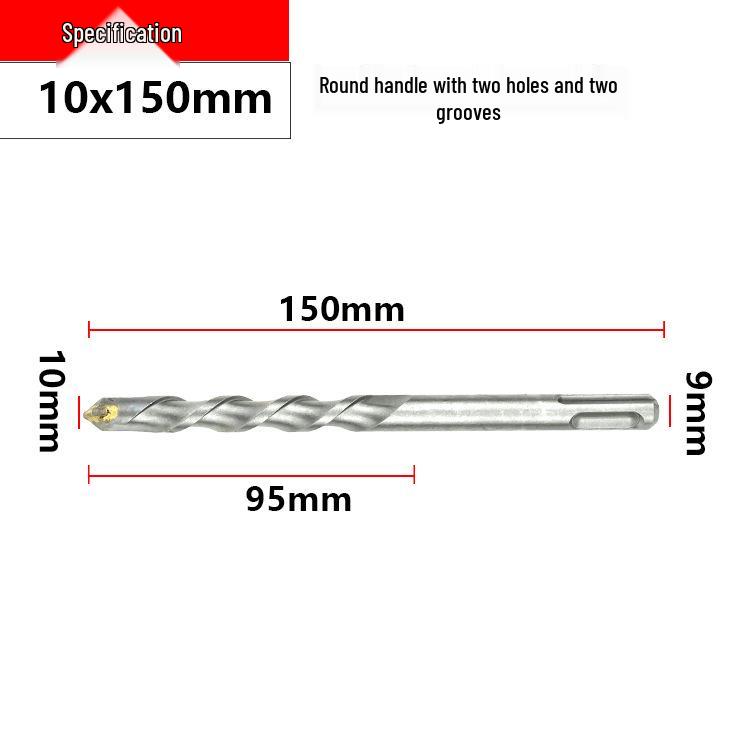 Round & Square Shank Concrete Hammer Drill Bit for Wall Drilling