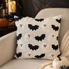 Halloween Quilted Throw Cover with and Pumpkin Design, 4545 cm for Couch Sofa Decor, Insert Not Included