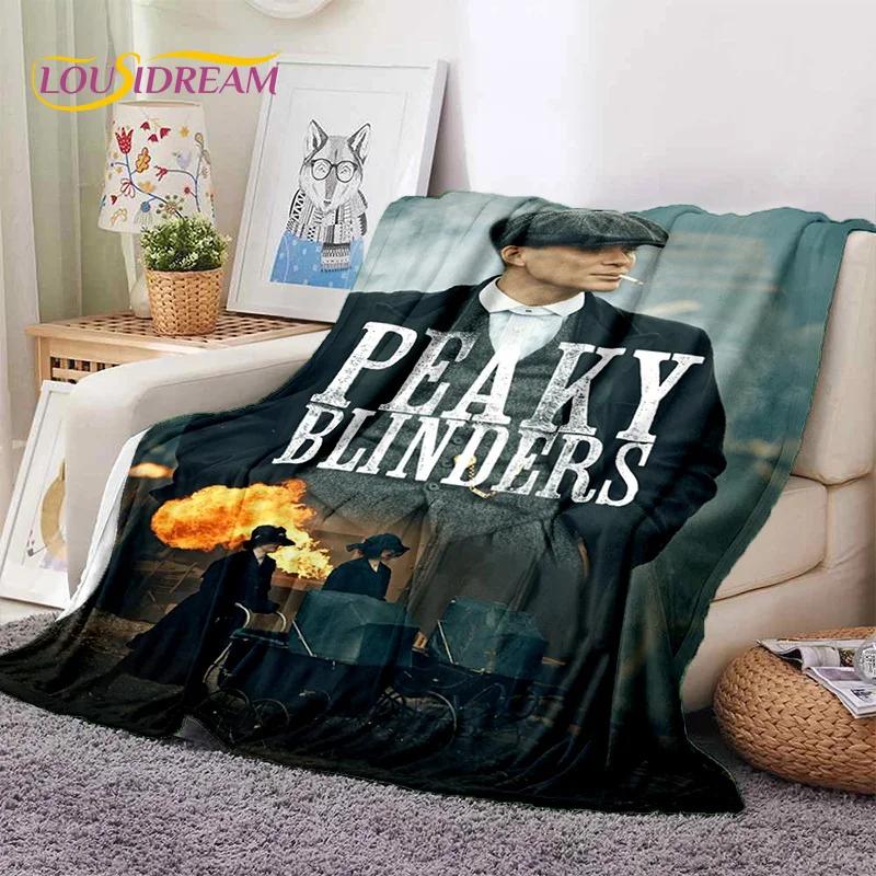 Coperta morbida in flanella 3D P-Peaky Blinders Tommy Shelby per Letti Camera da letto Divano Picnic, Coperta da lancio per Coprire Esterni Tempo libero Regalo