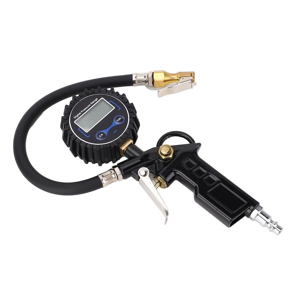 Digital Tire Pressure Gauge 0‑250 PSI Multifunction Tire Inflator with Gauge 0.1PSI Resolution for Car Truck Motorcycle