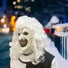 Hair Terrifier Curly Speckle Blood Teeth Mask Halloween Cosplay Prop Movies