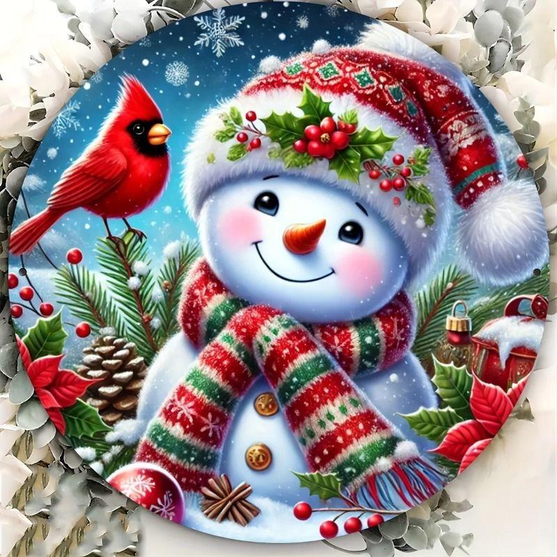 2D Flat Hanging Decorative Metal Sign Hand Painted Art