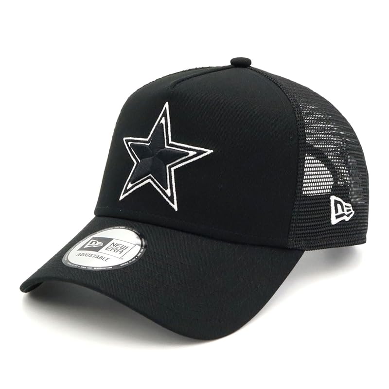 

[New Era] newera mesh cap 9FORTY A-Frame Trucker 14666226 N840AT058 NFL dallas cowboys black black black FREE ONSPOTZ special order men s ladies hat